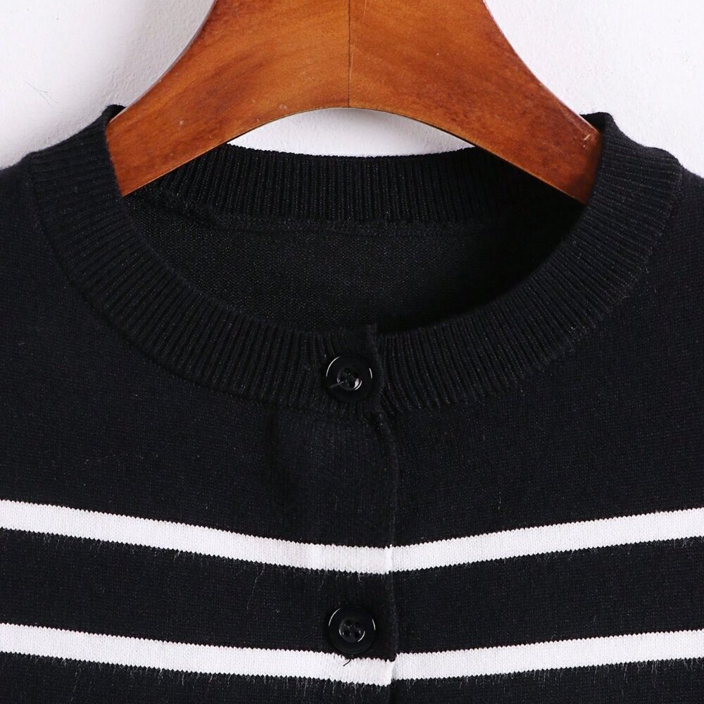 Black Casual Women's Cardigan - Picture 5 of 5